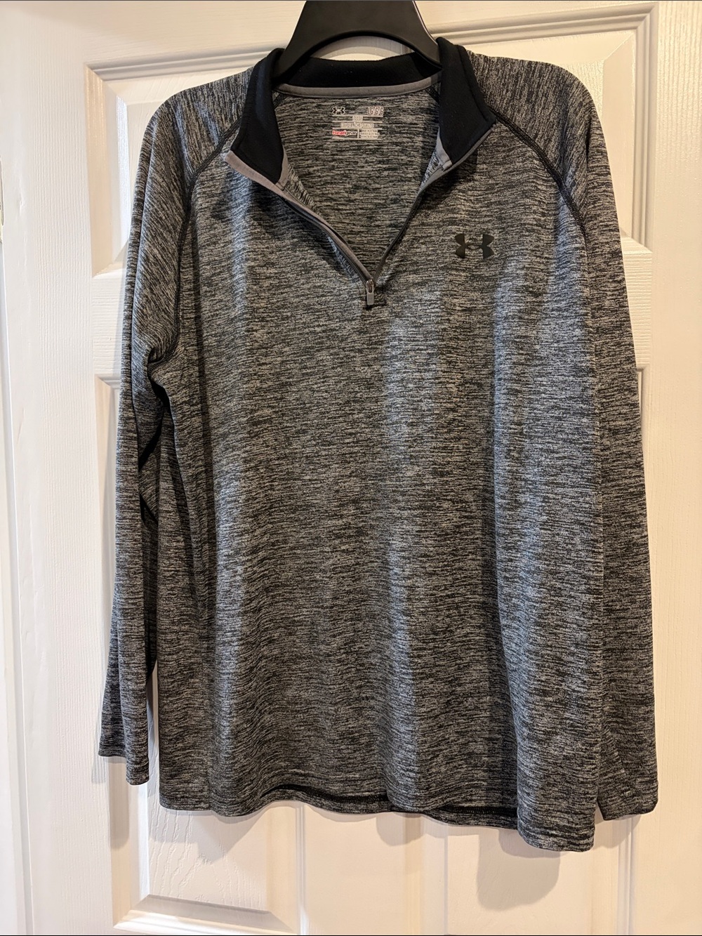 Under Armour Men's Heathered Gray Quarter-Zip Athletic Pullover